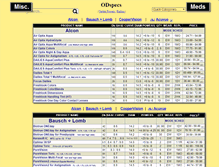 Tablet Screenshot of odspecs.com